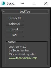 Lock Tool 3ds max script