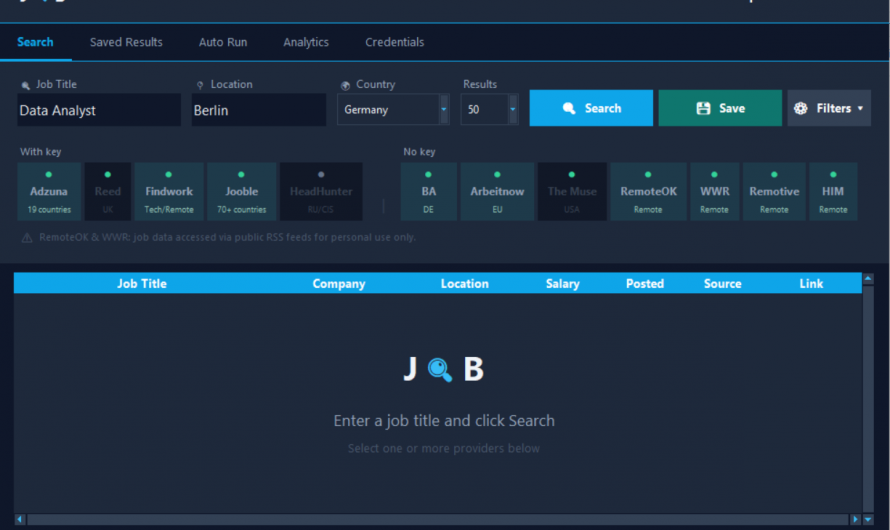 Job Search Tool